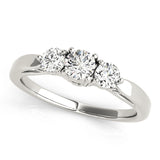Round 3 Stone Engagement Ring