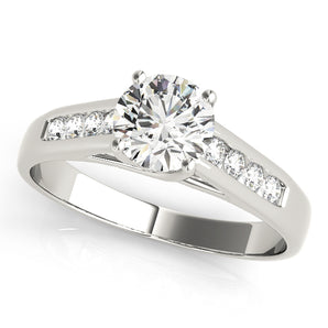 Round Trellis Engagement Ring