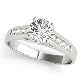 Round Trellis Engagement Ring
