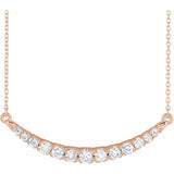 3/4 ct tw Solitaire Lab Grown Diamond Necklace in 14K White Gold ...