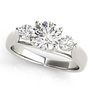 Round 3 Stone Engagement Ring
