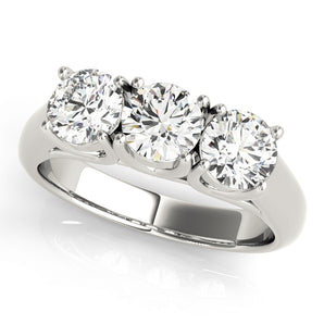 Round 3 Stone Engagement Ring