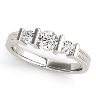 Round engagement rings