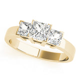 3 Stone Princess Engagement Ring (82570-1)