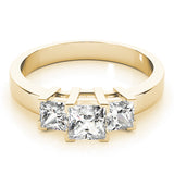 3 Stone Princess Engagement Ring (82570-1)