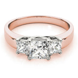 3 Stone Princess Engagement Ring (82571-C)