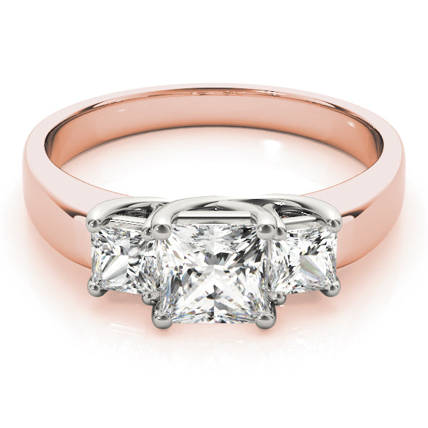 3 Stone Princess Engagement Ring (82571-C)