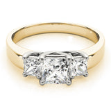 3 Stone Princess Engagement Ring (82571-C)