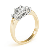 3 Stone Princess Engagement Ring (82571-C)