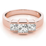 3 Stone Princess Engagement Ring (82572-11/2)