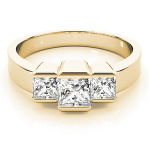 3 Stone Princess Engagement Ring (82572-11/2)