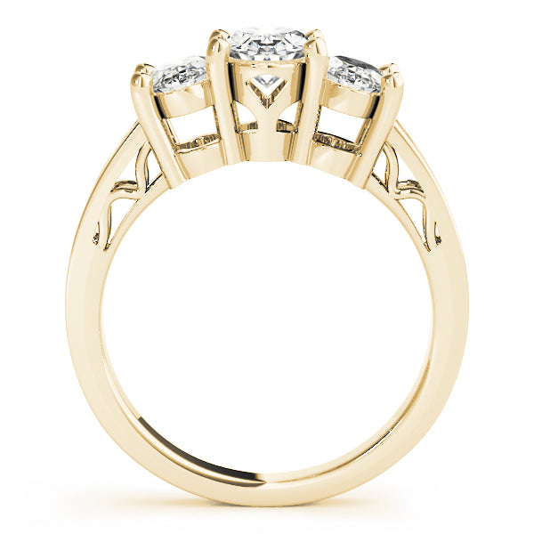 3 Stone Oval Engagement Ring (82574)
