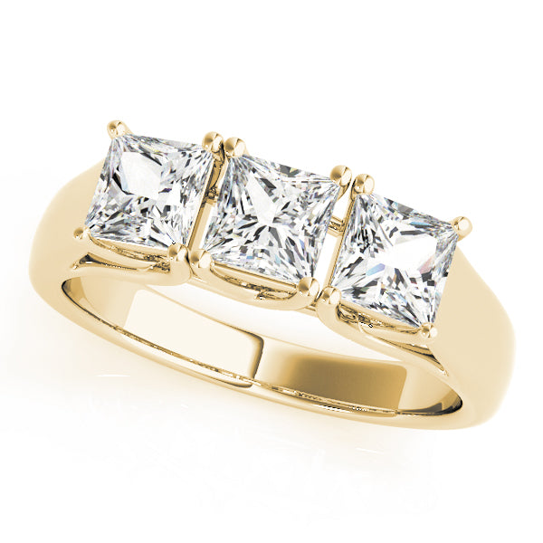 3 Stone Princess Engagement Ring (82580-1)