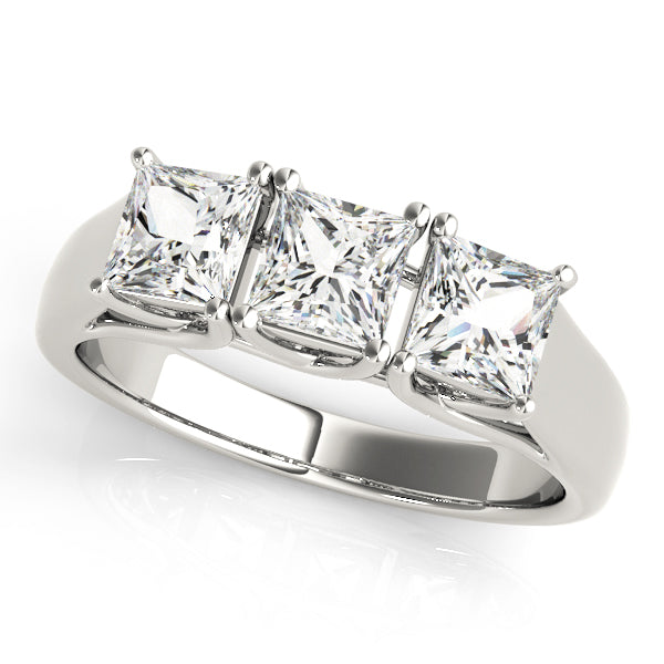 3 Stone Princess Engagement Ring (82580-1)