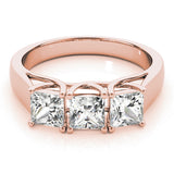 3 Stone Princess Engagement Ring (82580-2)