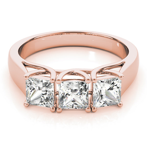 3 Stone Princess Engagement Ring (82580-3)