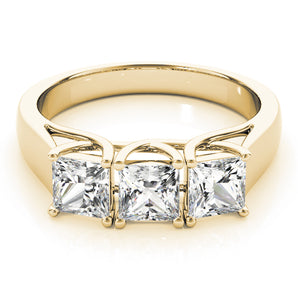 3 Stone Princess Engagement Ring (82580-2)