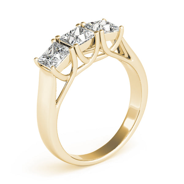 3 Stone Princess Engagement Ring (82580-3)