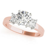 3 Stone Princess Engagement Ring (82638-C)