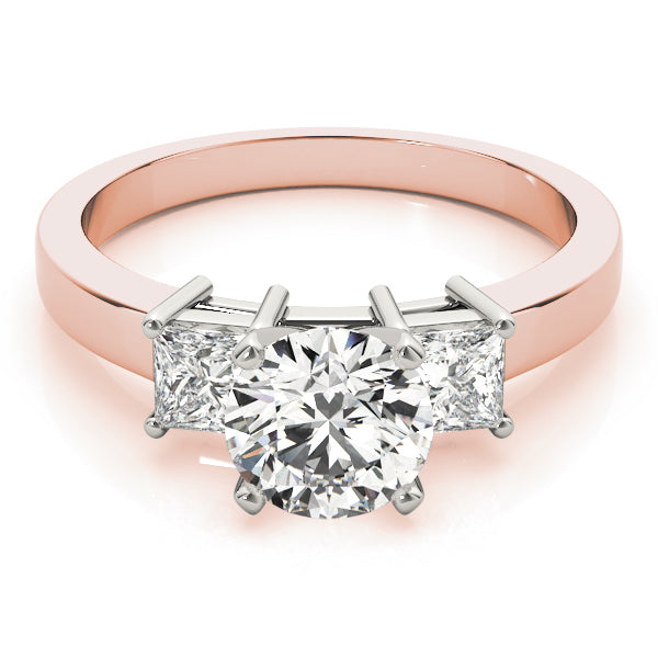 3 Stone Princess Engagement Ring (82638-D)