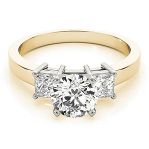 3 Stone Princess Engagement Ring (82638-D)