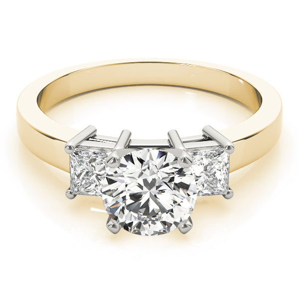 3 Stone Princess Engagement Ring (82638-D)