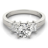 3 Stone Princess Engagement Ring (82638-E)