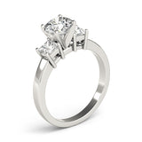 3 Stone Princess Engagement Ring (82638-E)