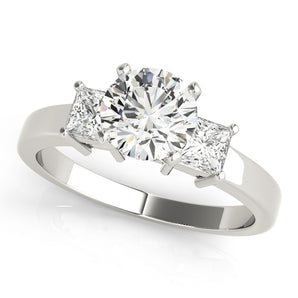 3 Stone Princess Engagement Ring (82638-G)