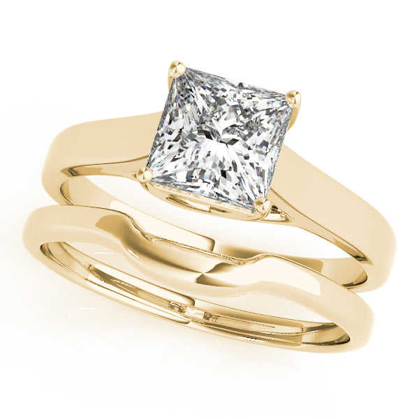 Solitaires Princess Engagement Ring (82652-3/4-TT)