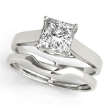 Solitaires Princess Engagement Ring (82652-3/4-TT)