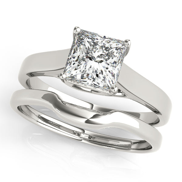Solitaires Princess Engagement Ring (82652-3/4-TT)
