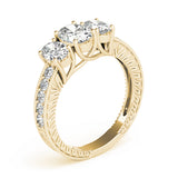 3 Stone Oval Engagement Ring (82737)