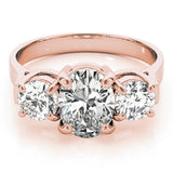 3 Stone Oval Engagement Ring (82740)