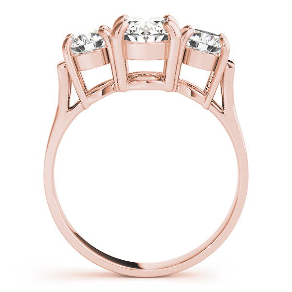 3 Stone Oval Engagement Ring (82740)
