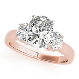 3 Stone Oval Engagement Ring (82752-D)