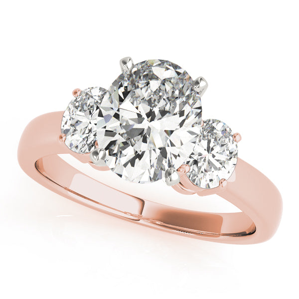 3 Stone Oval Engagement Ring (82752-B)
