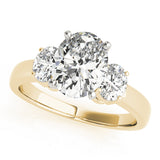 3 Stone Oval Engagement Ring (82752-C)