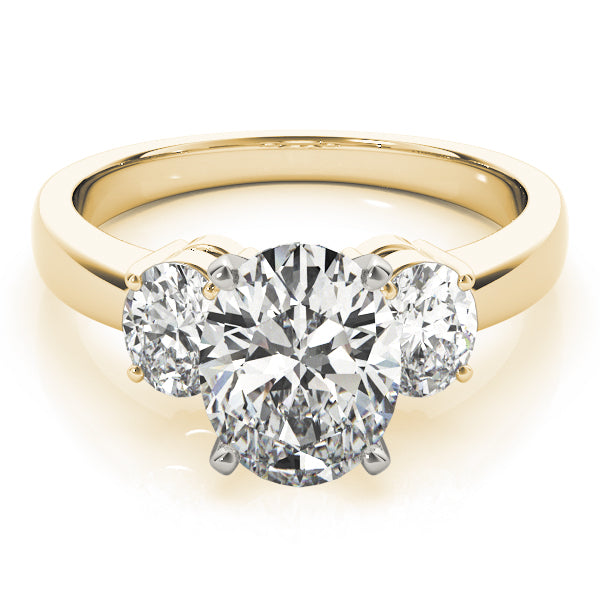 3 Stone Oval Engagement Ring (82752-B)