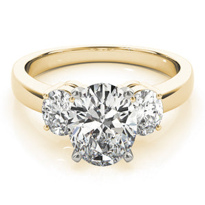 3 Stone Oval Engagement Ring (82752-C)