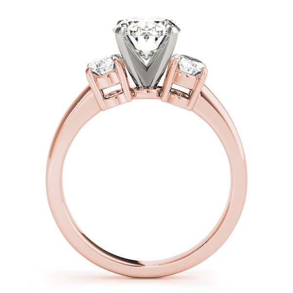 3 Stone Oval Engagement Ring (82752-D)