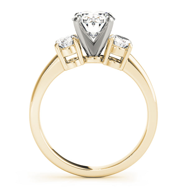 3 Stone Oval Engagement Ring (82752-B)