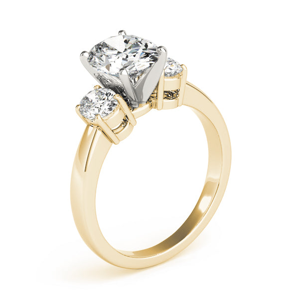 3 Stone Oval Engagement Ring (82752-B)