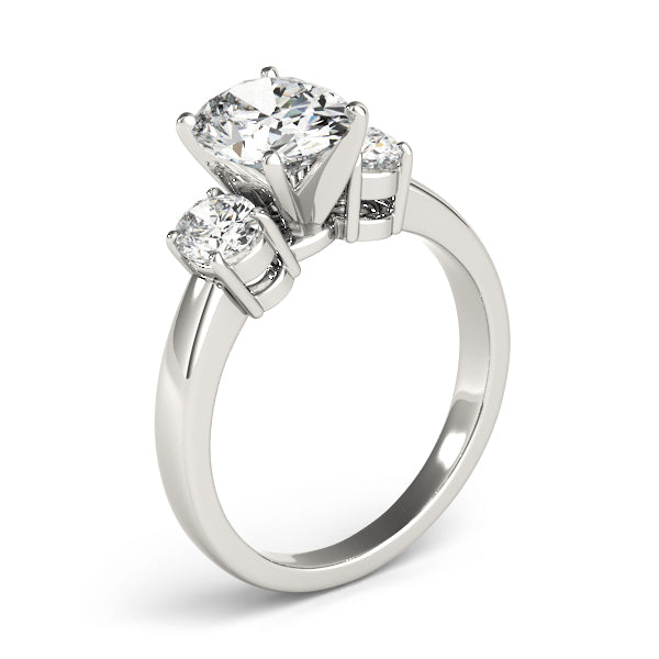 3 Stone Oval Engagement Ring (82752-B)