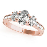 3 Stone Oval Engagement Ring (82818-C)