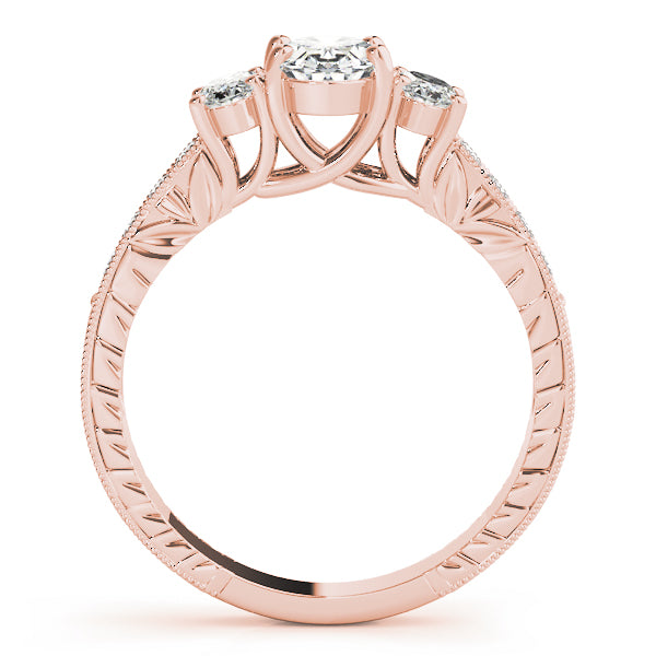 3 Stone Oval Engagement Ring (82818-B)