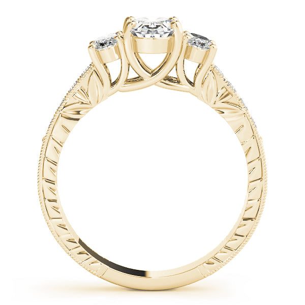 3 Stone Oval Engagement Ring (82818-A)