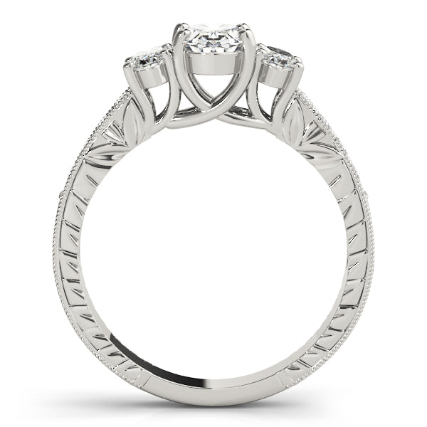 3 Stone Oval Engagement Ring (82818-C)