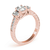 3 Stone Oval Engagement Ring (82818-C)