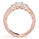 3 Stone Princess Engagement Ring (82819-B)
